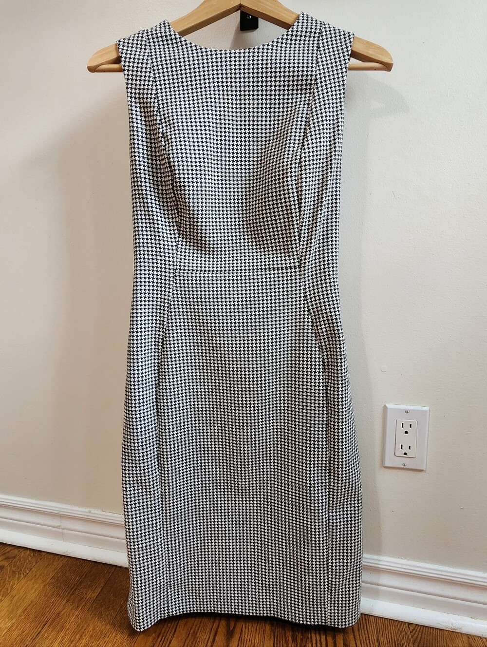 Calvin Klein Houndstooth Dress Size 10 Tailored to Fit Size 6